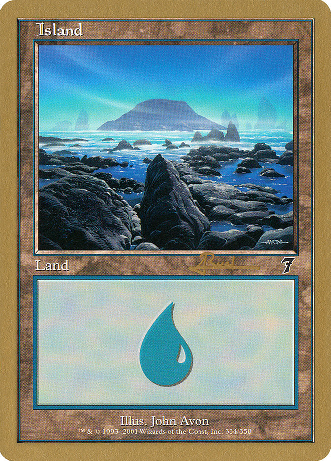 Island (ar334) (Antoine Ruel) [World Championship Decks 2001] | Clutch Gaming