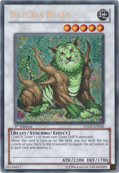 Naturia Beast [HA02-EN026] Secret Rare | Clutch Gaming