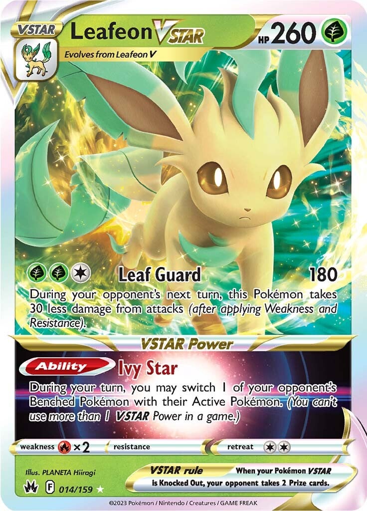 Leafeon VSTAR (014/159) [Sword & Shield: Crown Zenith] | Clutch Gaming