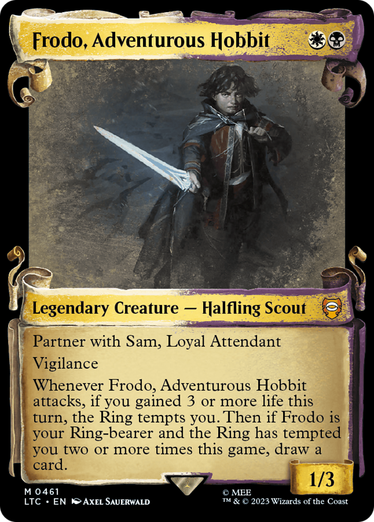 Frodo, Adventurous Hobbit [The Lord of the Rings: Tales of Middle-Earth Commander Showcase Scrolls] | Clutch Gaming