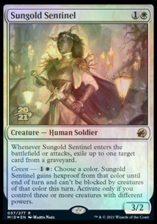 Sungold Sentinel [Innistrad: Midnight Hunt Prerelease Promos] | Clutch Gaming