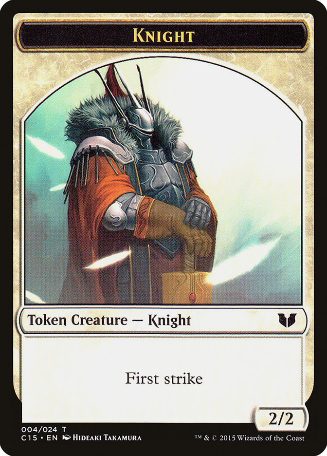 Knight (004) // Elemental Shaman Double-Sided Token [Commander 2015 Tokens] | Clutch Gaming