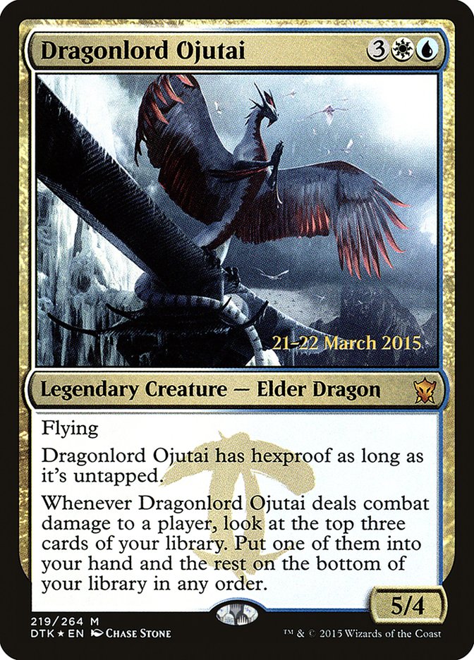 Dragonlord Ojutai [Dragons of Tarkir Prerelease Promos] | Clutch Gaming