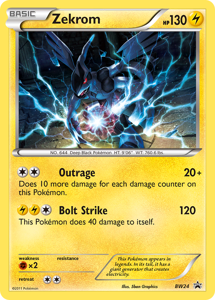 Zekrom (BW24) [Black & White: Black Star Promos] | Clutch Gaming