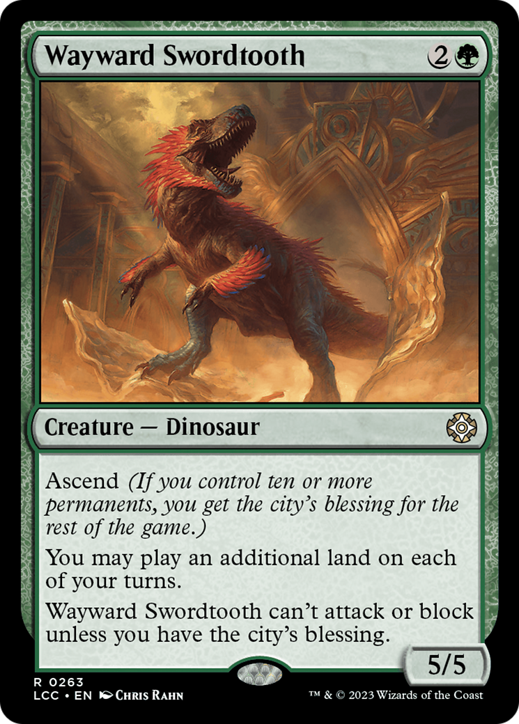 Wayward Swordtooth [The Lost Caverns of Ixalan Commander] | Clutch Gaming