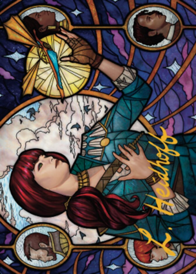 Jhoira, Ageless Innovator Art Card (Gold-Stamped Signature) [Dominaria United Art Series] | Clutch Gaming