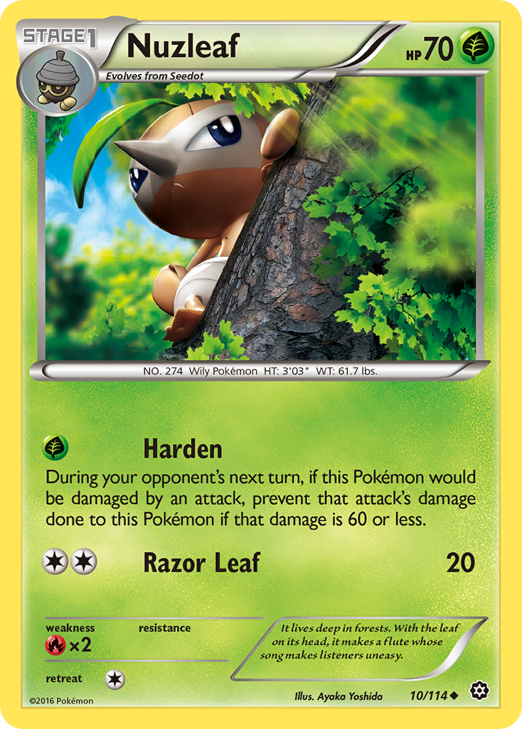 Nuzleaf (10/114) [XY: Steam Siege] | Clutch Gaming