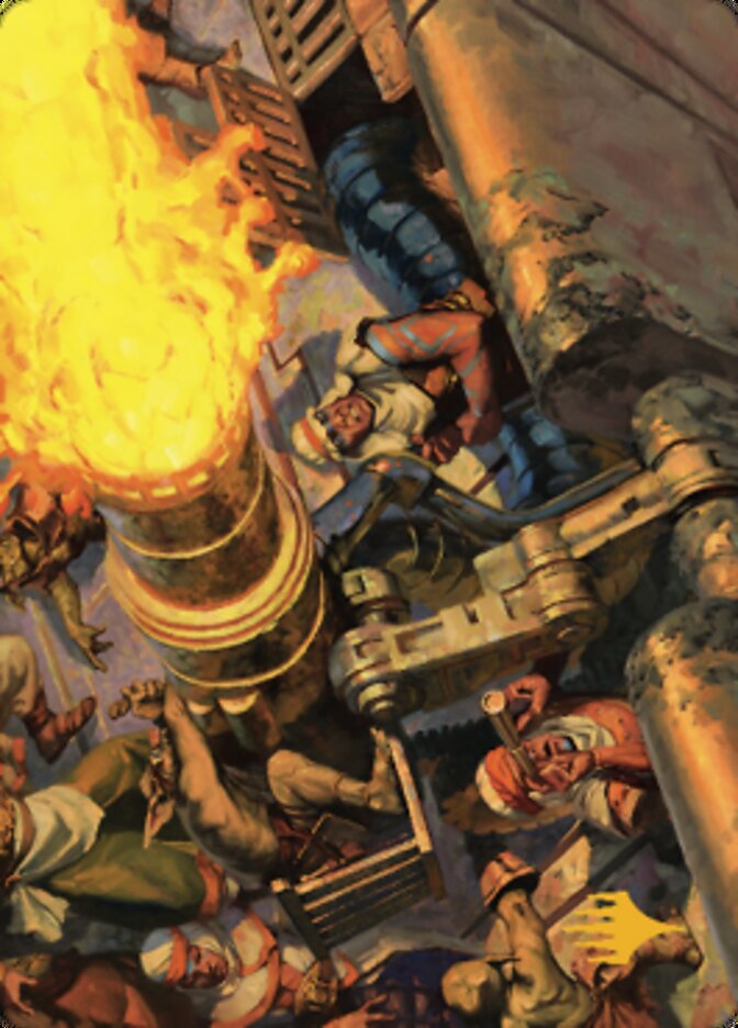 Mana Cannons Art Card (Gold-Stamped Signature) [Dominaria United Art Series] | Clutch Gaming
