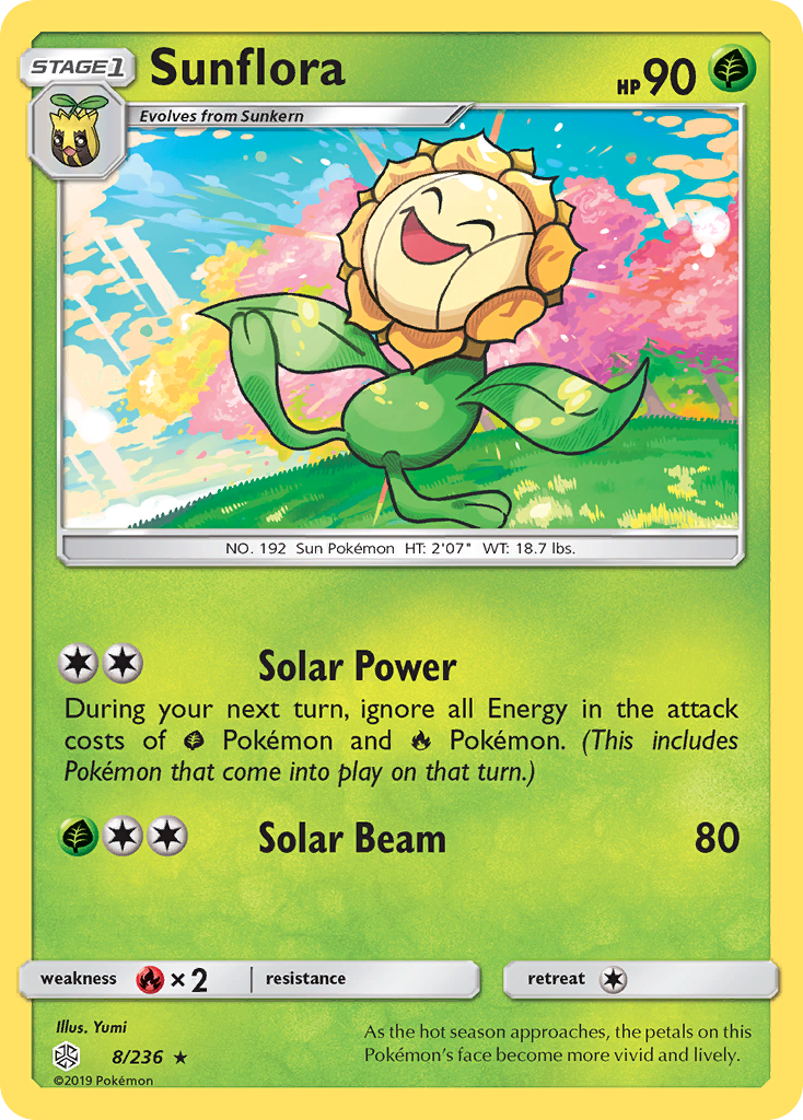 Sunflora (8/236) [Sun & Moon: Cosmic Eclipse] | Clutch Gaming