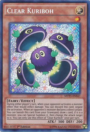 Clear Kuriboh [MVP1-ENS47] Secret Rare | Clutch Gaming