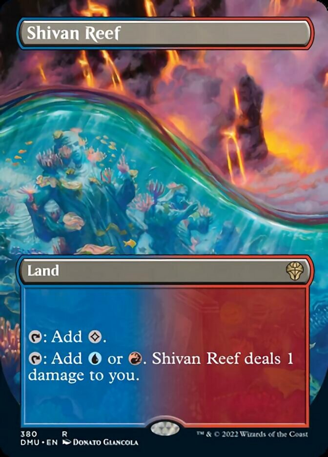 Shivan Reef (Borderless Alternate Art) [Dominaria United] | Clutch Gaming
