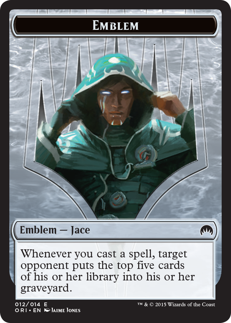 Pest // Jace, Telepath Unbound Emblem Double-Sided Token [Secret Lair: From Cute to Brute Tokens] | Clutch Gaming