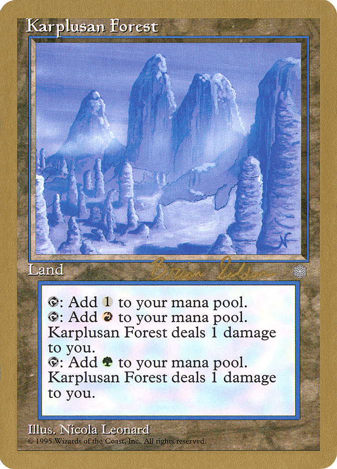 Karplusan Forest (Brian Selden) [World Championship Decks 1998] | Clutch Gaming