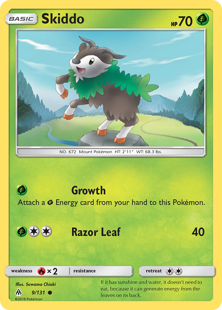 Skiddo (9/131) [Sun & Moon: Forbidden Light] | Clutch Gaming