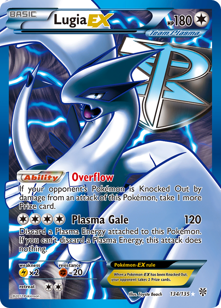 Lugia EX (134/135) [Black & White: Plasma Storm] | Clutch Gaming