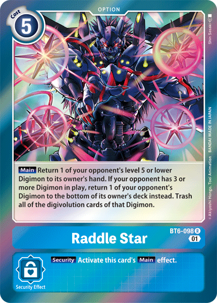 Raddle Star [BT6-098] [Double Diamond] | Clutch Gaming