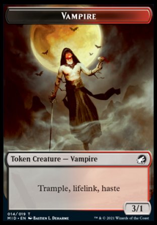 Vampire Token [Innistrad: Midnight Hunt Tokens] | Clutch Gaming