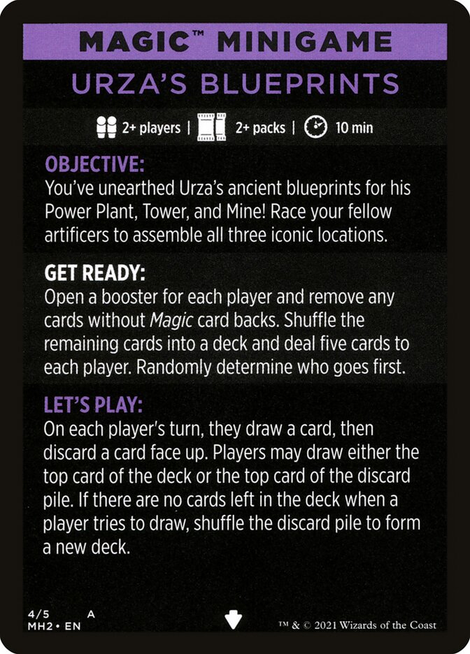 Urza's Blueprints (Magic Minigame) [Modern Horizons 2 Minigame] | Clutch Gaming