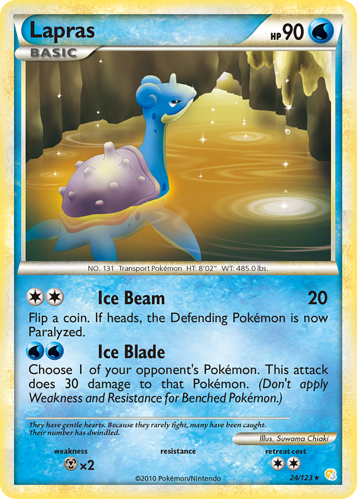 Lapras (24/123) [HeartGold & SoulSilver: Base Set] | Clutch Gaming