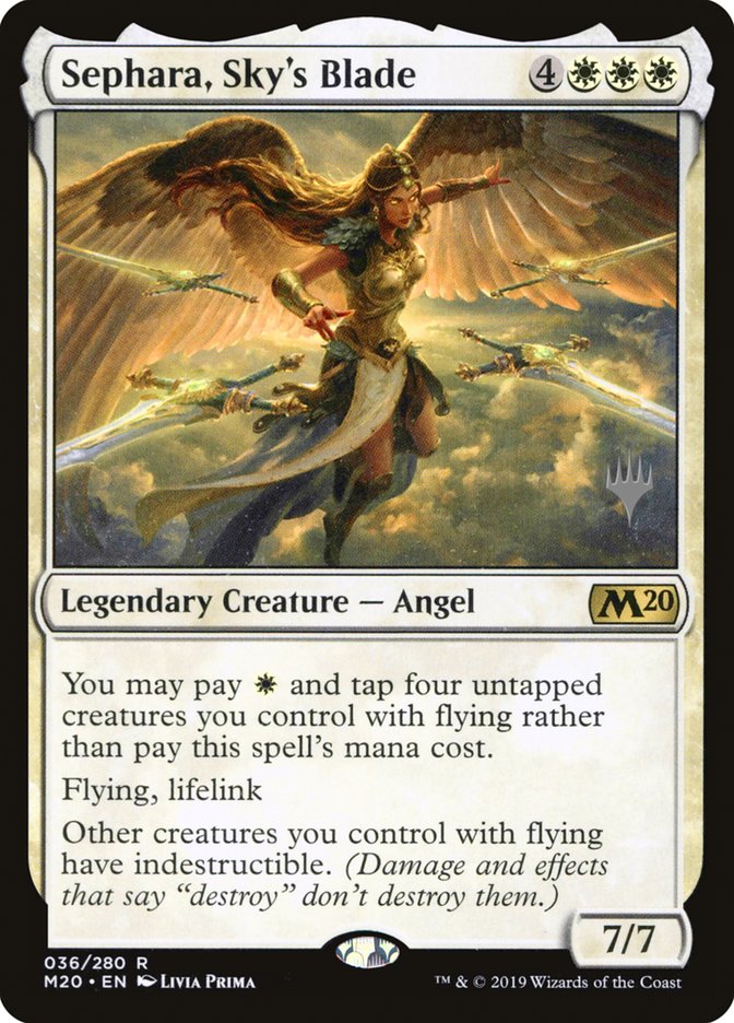 Sephara, Sky's Blade (Promo Pack) [Core Set 2020 Promos] | Clutch Gaming