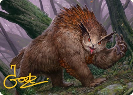 Owlbear Art Card (Gold-Stamped Signature) [Dungeons & Dragons: Adventures in the Forgotten Realms Art Series] | Clutch Gaming