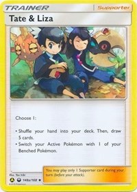 Tate & Liza (148a/168) (Alternate Art Promo) (Battle Arena Deck Exclusive) [Sun & Moon: Celestial Storm] | Clutch Gaming