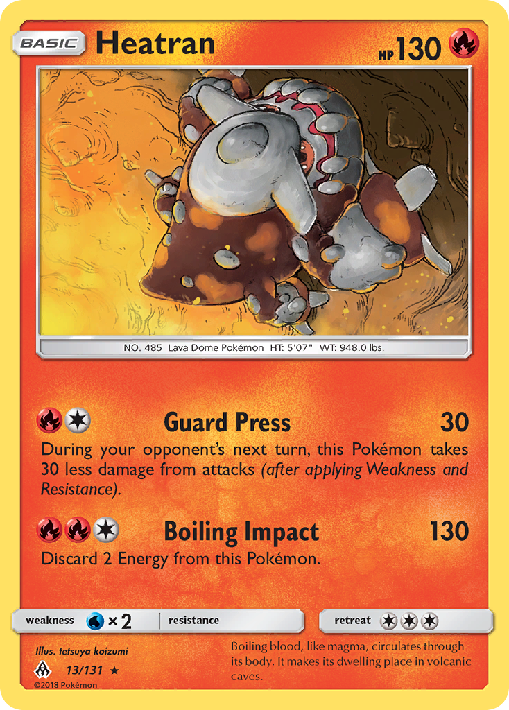 Heatran (13/131) [Sun & Moon: Forbidden Light] | Clutch Gaming