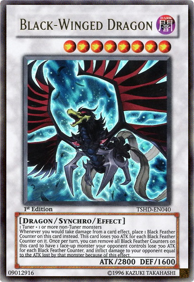 Black-Winged Dragon [TSHD-EN040] Ultra Rare | Clutch Gaming