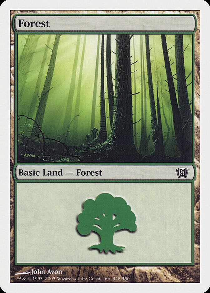 Forest (348) [Eighth Edition] | Clutch Gaming