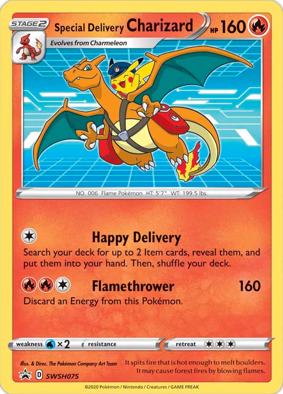 Special Delivery Charizard (SWSH075) [Sword & Shield: Black Star Promos] | Clutch Gaming