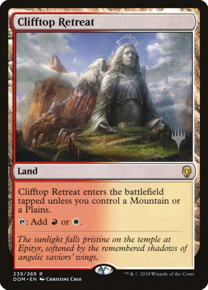 Clifftop Retreat (Promo Pack) [Dominaria Promos] | Clutch Gaming