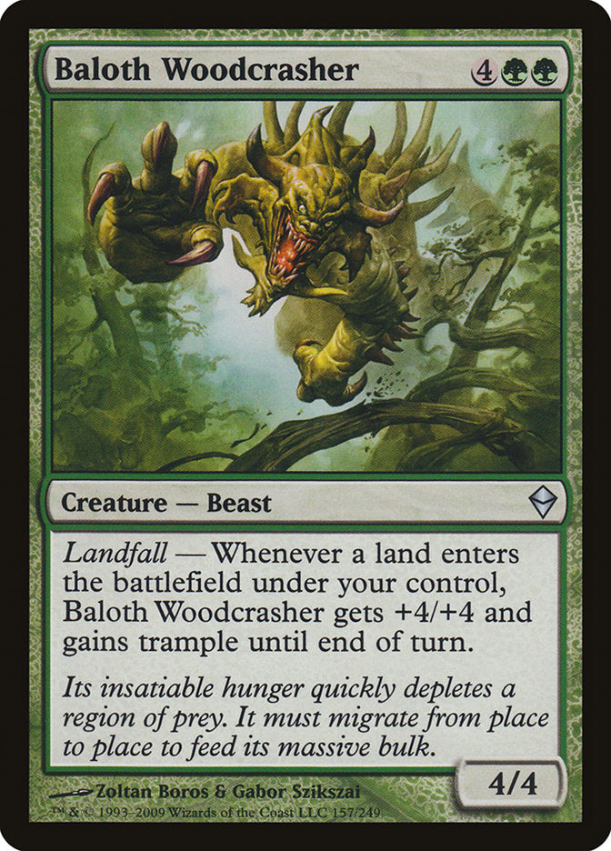 Baloth Woodcrasher [Zendikar] | Clutch Gaming