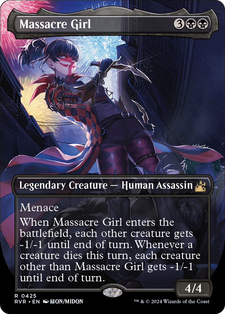 Massacre Girl (Anime Borderless) [Ravnica Remastered] | Clutch Gaming