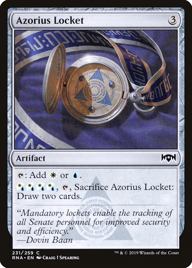 Azorius Locket [Ravnica Allegiance] | Clutch Gaming