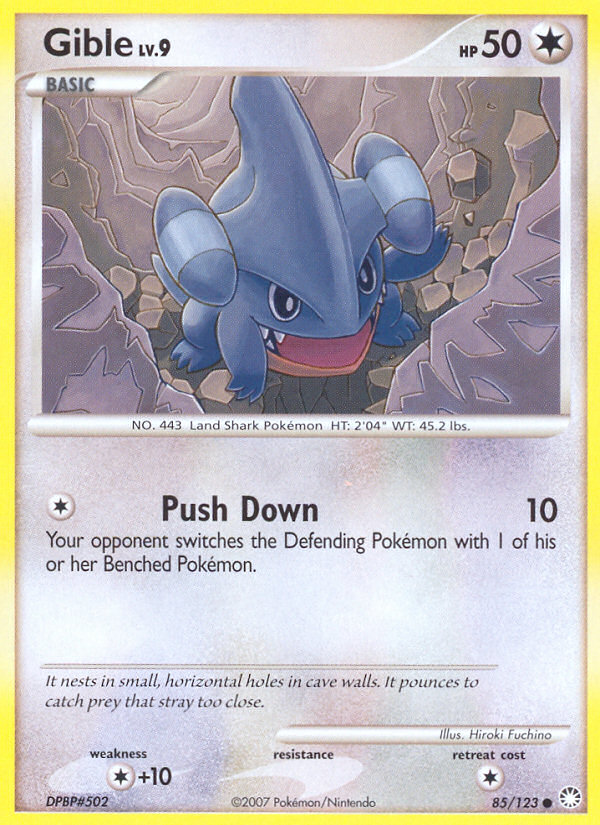 Gible (85/123) [Diamond & Pearl: Mysterious Treasures] | Clutch Gaming