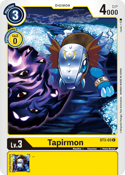 Tapirmon [ST3-03] [Starter Deck: Heaven's Yellow] | Clutch Gaming