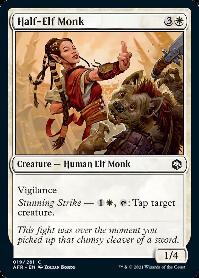 Half-Elf Monk [Dungeons & Dragons: Adventures in the Forgotten Realms] | Clutch Gaming
