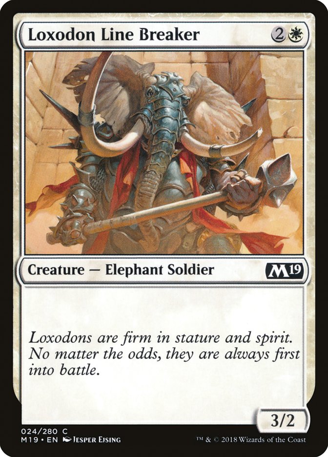 Loxodon Line Breaker [Core Set 2019] | Clutch Gaming