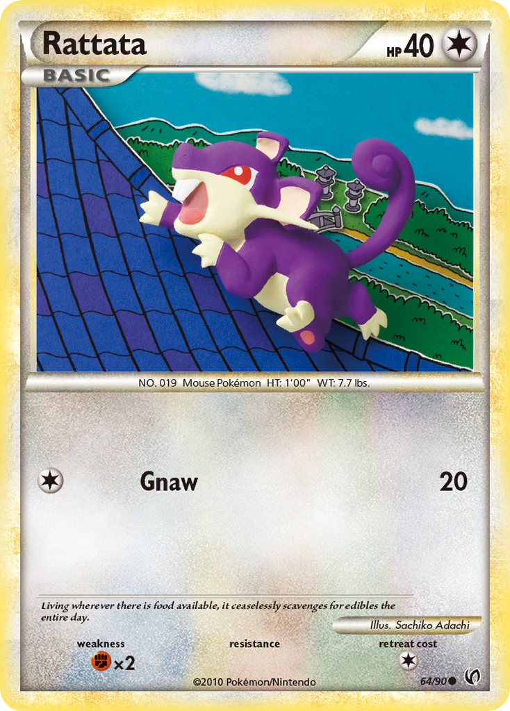 Rattata (64/90) [HeartGold & SoulSilver: Undaunted] | Clutch Gaming