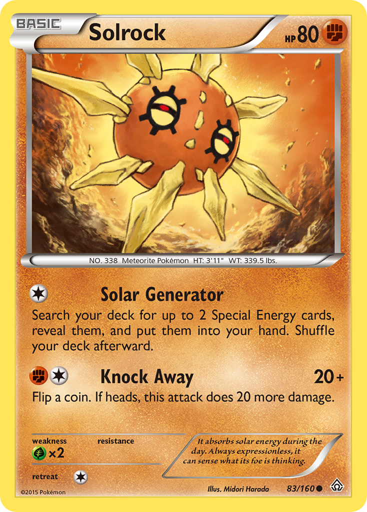 Solrock (83/160) [XY: Primal Clash] | Clutch Gaming