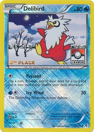 Delibird (38/149) (League Promo 3rd Place) [Black & White: Boundaries Crossed] | Clutch Gaming