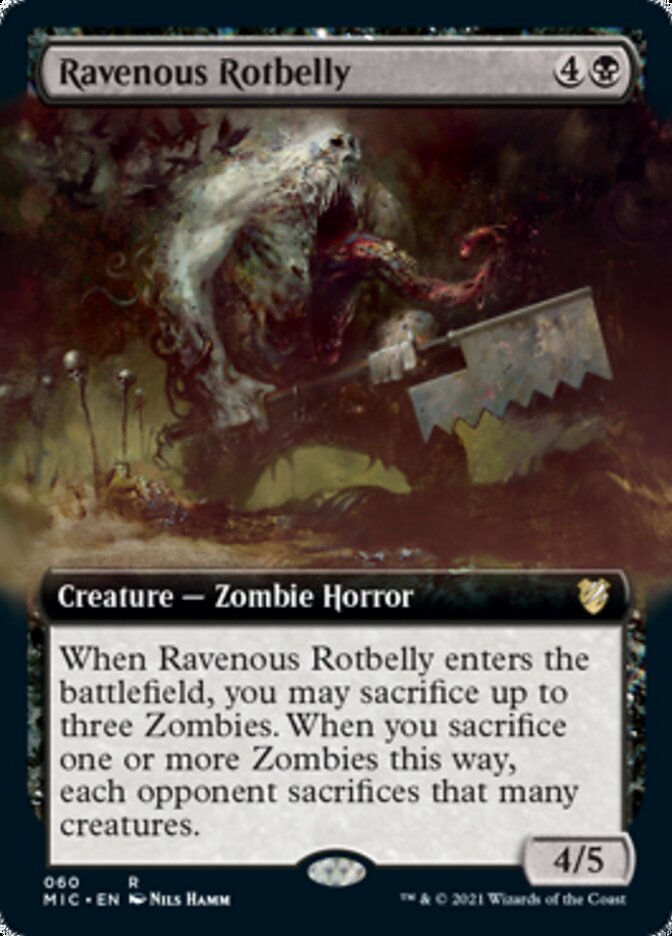 Ravenous Rotbelly (Extended Art) [Innistrad: Midnight Hunt Commander] | Clutch Gaming