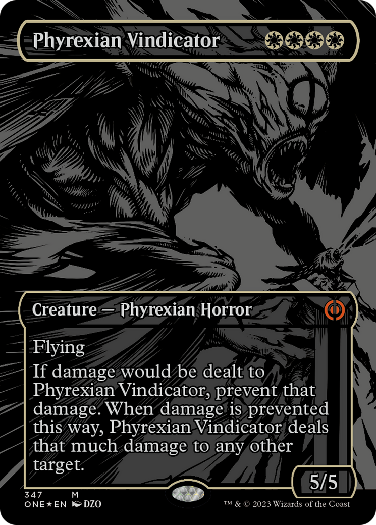 Phyrexian Vindicator (Oil Slick Raised Foil) [Phyrexia: All Will Be One] | Clutch Gaming