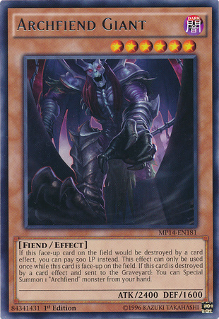 Archfiend Giant [MP14-EN181] Rare | Clutch Gaming