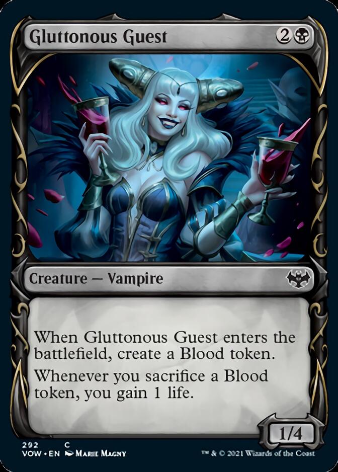 Gluttonous Guest (Showcase Fang Frame) [Innistrad: Crimson Vow] | Clutch Gaming