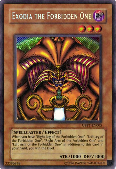 Exodia the Forbidden One [UBP1-EN005] Secret Rare | Clutch Gaming