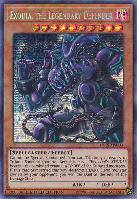 Exodia, the Legendary Defender [TN19-EN003] Prismatic Secret Rare | Clutch Gaming