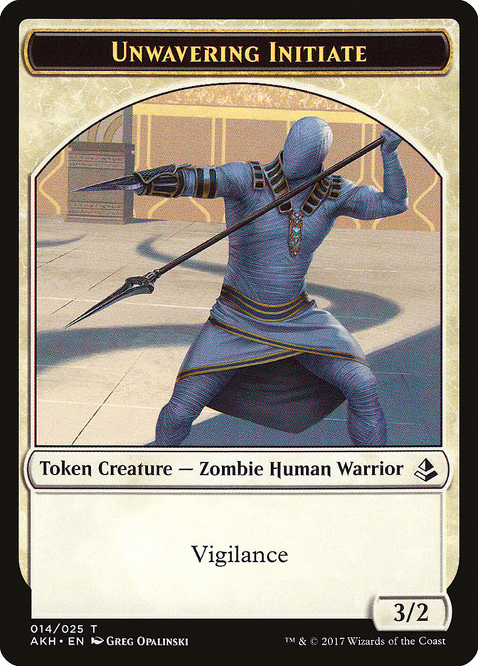 Unwavering Initiate Token [Amonkhet Tokens] | Clutch Gaming