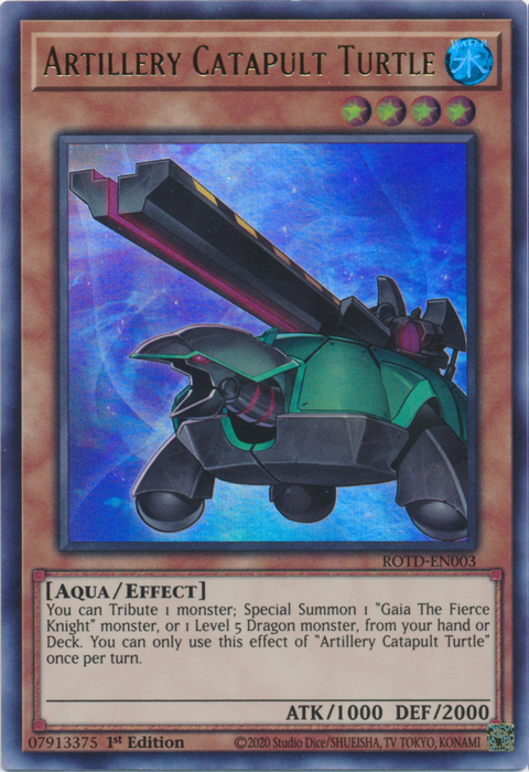 Artillery Catapult Turtle [ROTD-EN003] Ultra Rare | Clutch Gaming