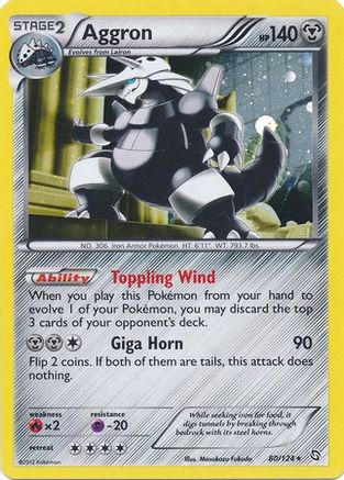 Aggron (80/124) (Cosmos Holo) [Black & White: Dragons Exalted] | Clutch Gaming